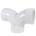 Charlotte Pipe And Foundry Charlotte Pipe & Foundry PVC 00327 1000HA 3 in. DWV Double PVC Elbow PVC 00327  1000HA